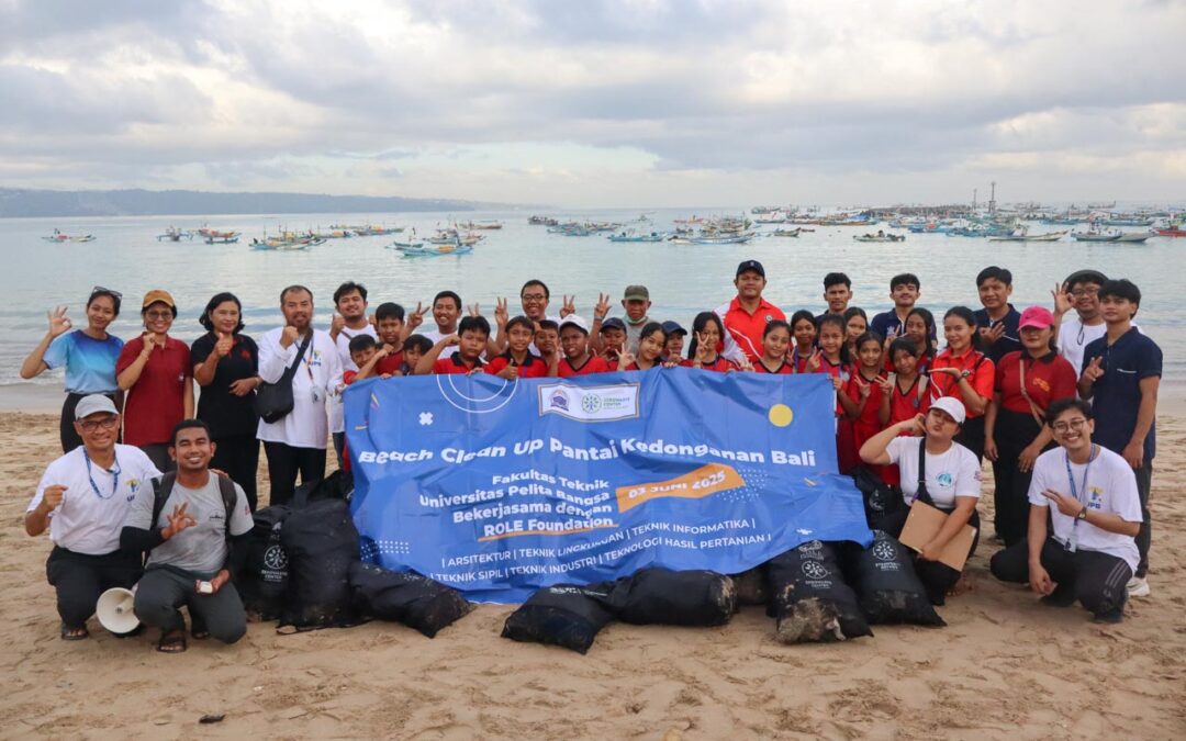 Kedonganan Beach Cleanup by R.O.L.E. Foundation with Universitas Pelita Bangsa & SD 6 Benoa